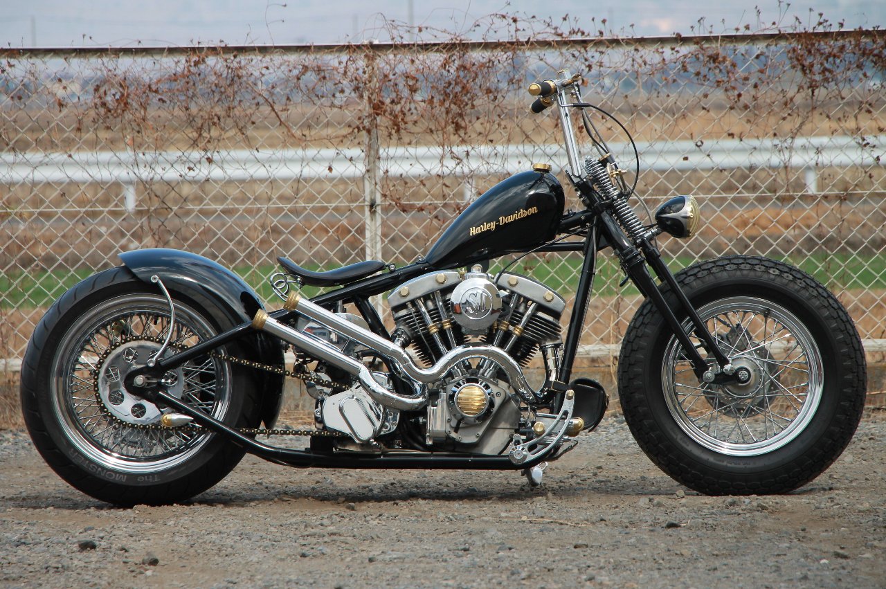 Harley-Davidoson：310ワイドタイヤが魅力なショベルリジット 
