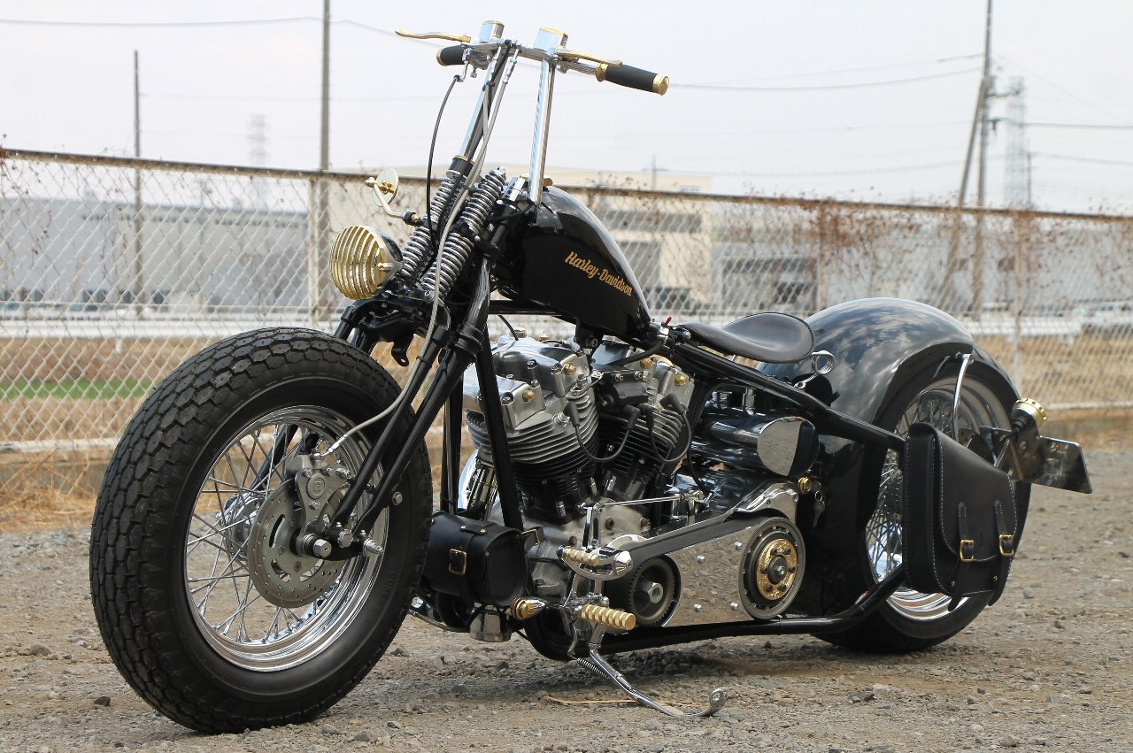 Harley-Davidoson：310ワイドタイヤが魅力なショベルリジット 