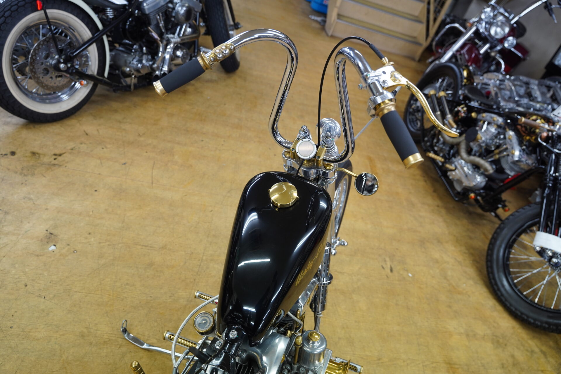 ディスクブレーキでもシンプルなドラムブレーキレバーを使用♪ | (有